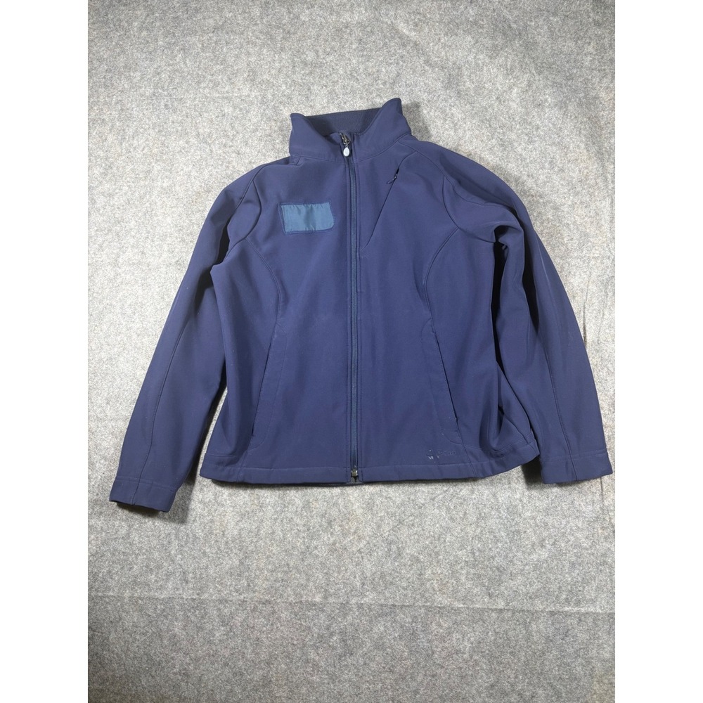 L.L.Bean Women's Navy Blue Fleece Lined Softshell Jacket